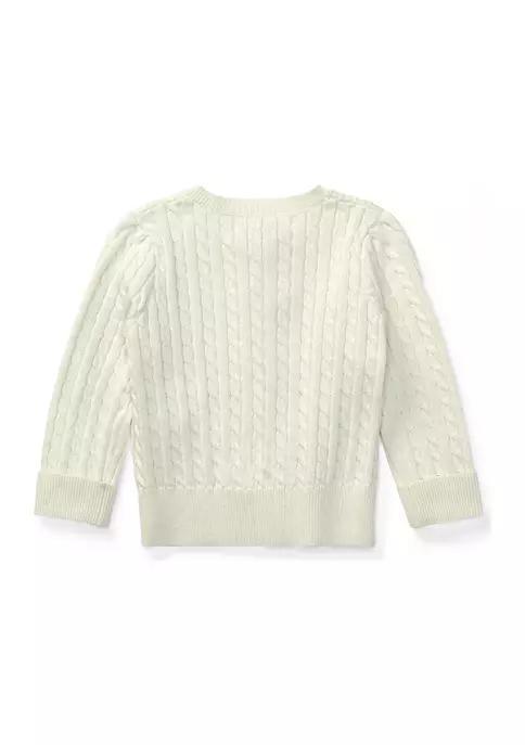 商品Ralph Lauren|Cable-Knit Cotton Cardigan,价格¥364,第4张图片详细描述
