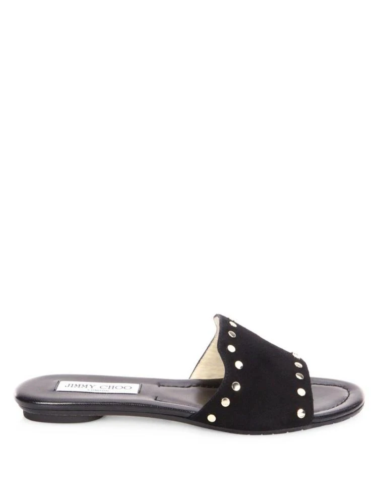 商品Jimmy Choo|Nanda NWU Studded Suede Slides,价格¥1484,第5张图片详细描述