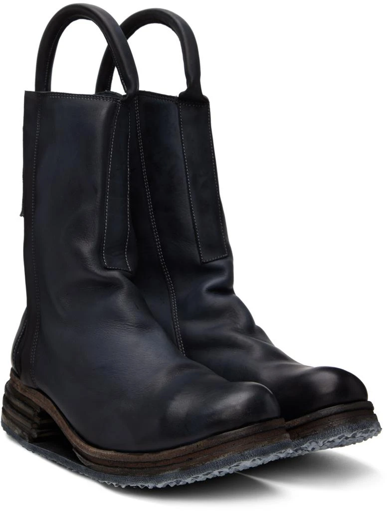 商品11 by Boris Bidjan Saberi|Black Dyed Leather Boots,价格¥12084,第4张图片详细描述