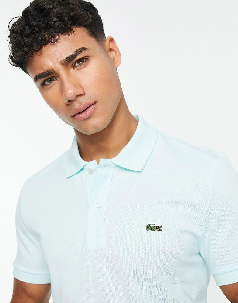 Lacoste slim fit pique polo in mint green商品第4张图片规格展示