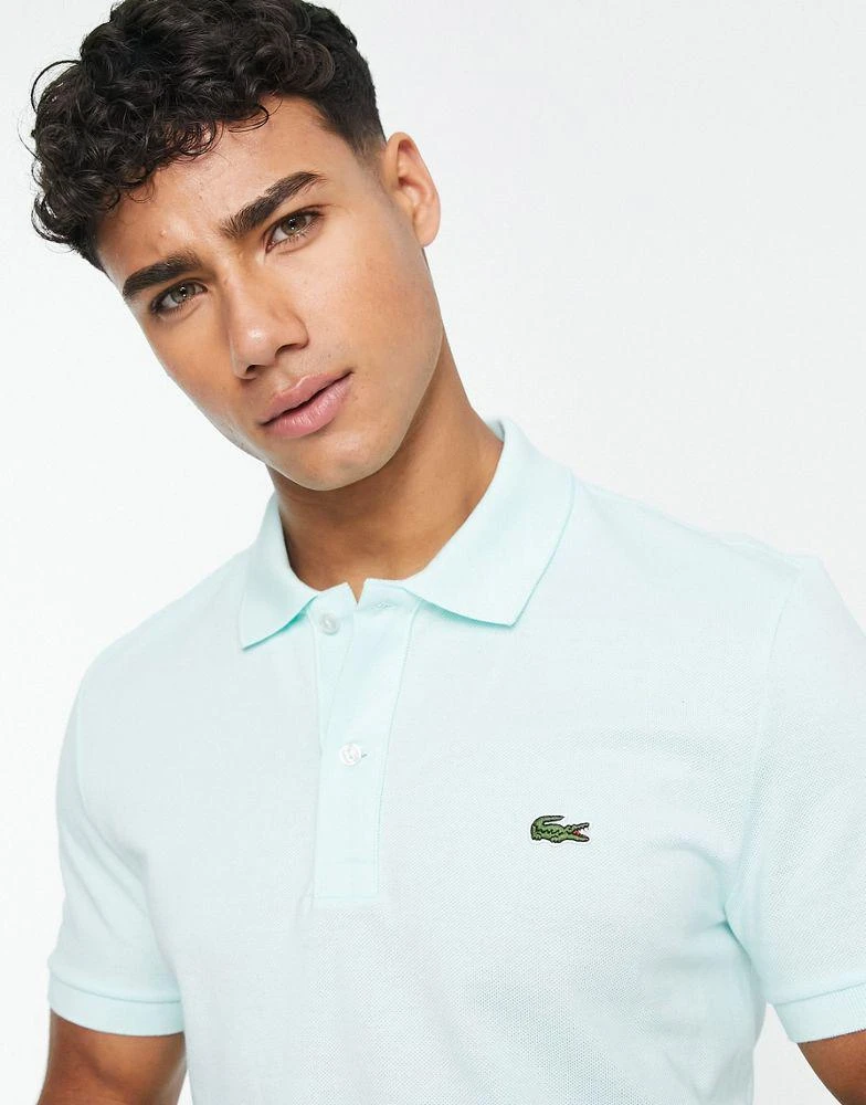 商品Lacoste|Lacoste slim fit pique polo in mint green,价格¥764,第4张图片详细描述