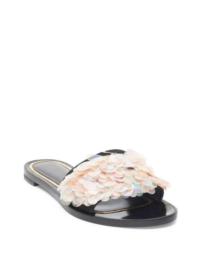 商品Lanvin|Pailette Leather Slide Sandals,价格¥2984,第1张图片