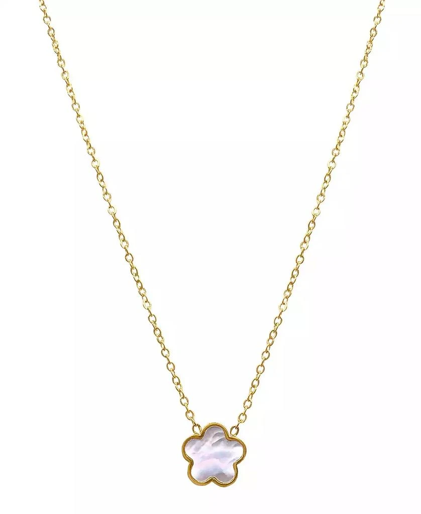 商品ADORNIA|White Mother Of Pearl Clover Necklace,价格¥135,第1张图片