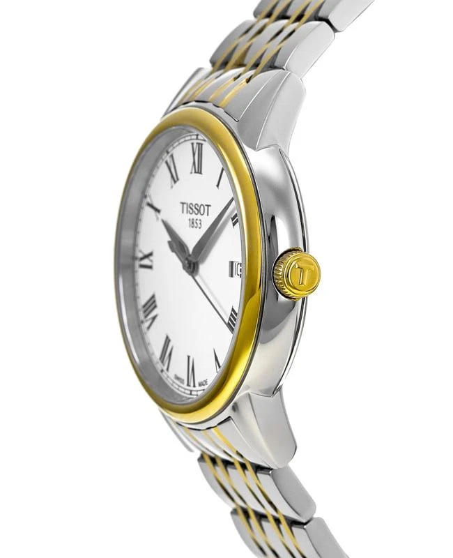 商品Tissot|Tissot T-Classic Carson Two-Tone Steel White Dial Men&apos;s Watch T085.410.22.013.00,价格¥1274,第3张图片详细描述