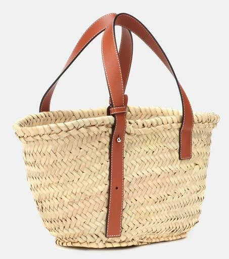 商品Loewe|S号皮革边饰竹篮托特包,价格¥5298,第4张图片详细描述