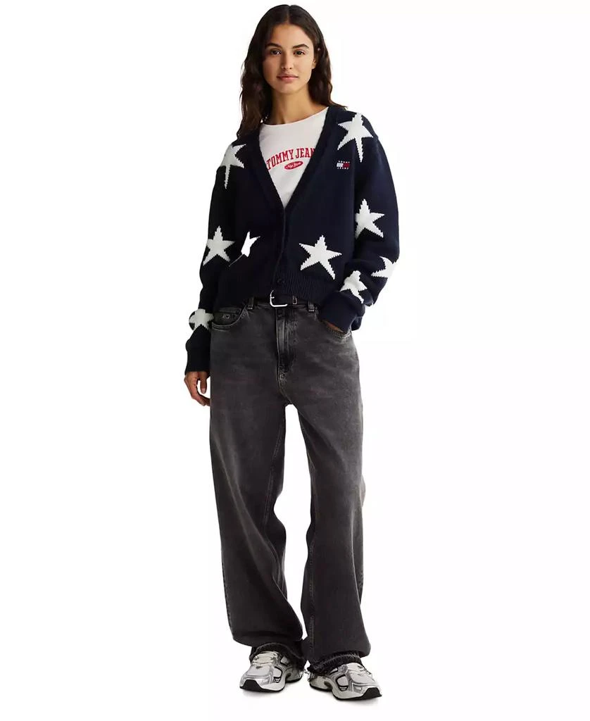 商品Tommy Jeans|Women's Star-Pattern V-Neck Cardigan,价格¥769,第4张图片详细描述