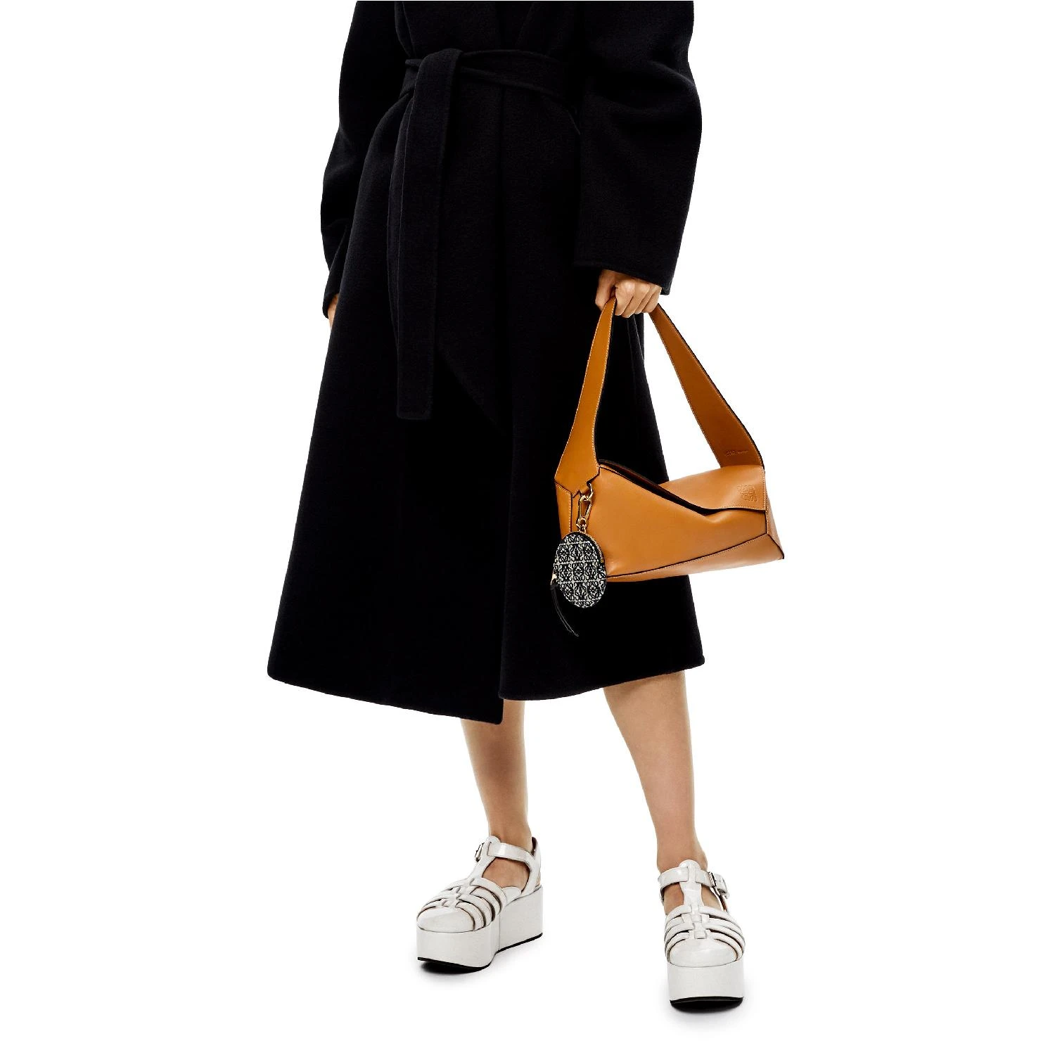 包邮包税【预售7天发货】 LOEWE罗意威 23秋冬 女士 收纳包 Cookie charm in Anagram jacquard and calfskin C604418X01-5938 商品