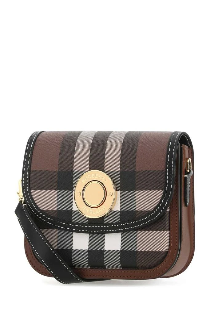 商品Burberry|Burberry Logo Engraved Checked Crossbody Bag,价格¥13615,第3张图片详细描述