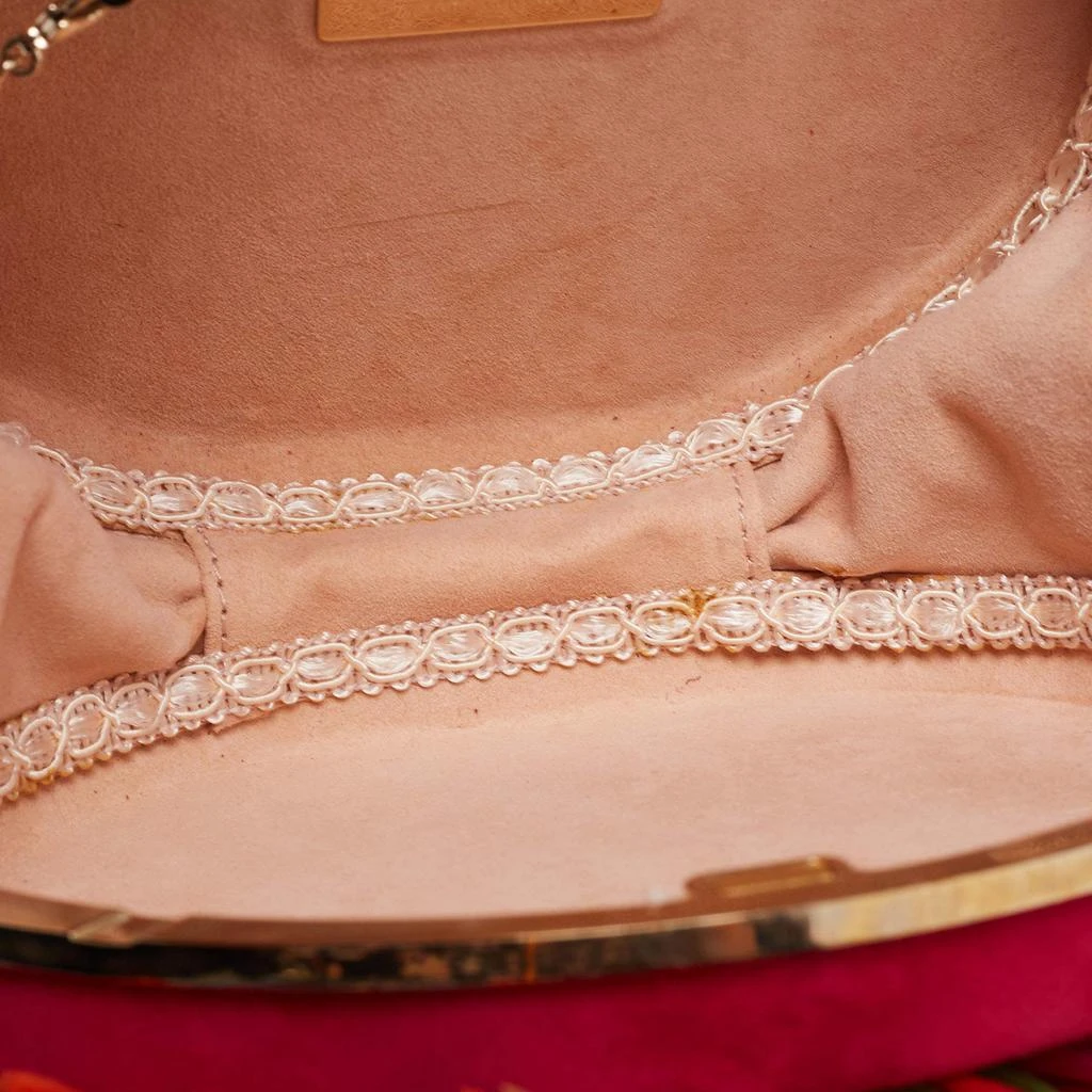 Charlotte Olympia Multicolor Straw and Suede Fiesta Chain Clutch Bag 商品