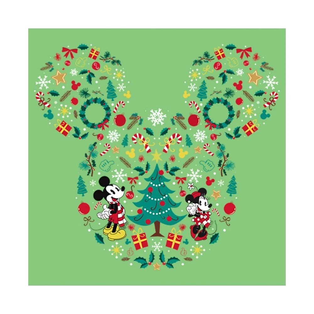 商品Disney|Girl's Mickey & Friends Christmas Wonderland Icon Collage  Child T-Shirt,价格¥202,第2张图片详细描述