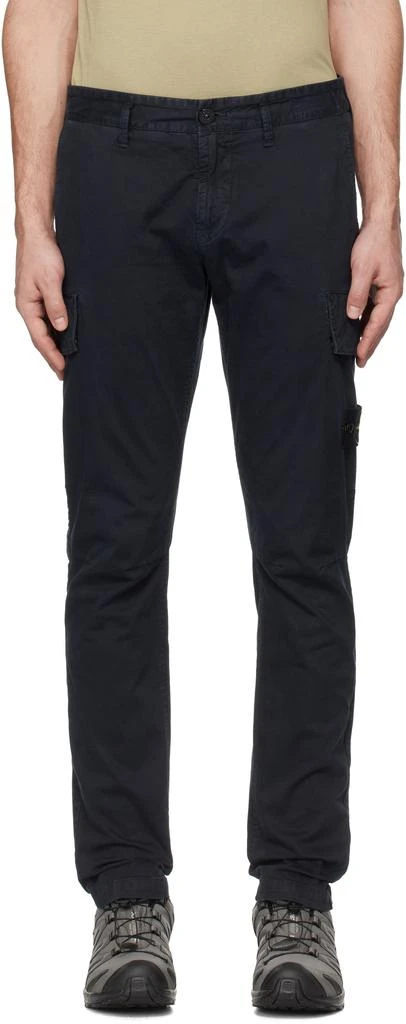 商品Stone Island|Navy Organic Broken Twill 'OLD' Cargo Pants,价格¥2419,第1张图片