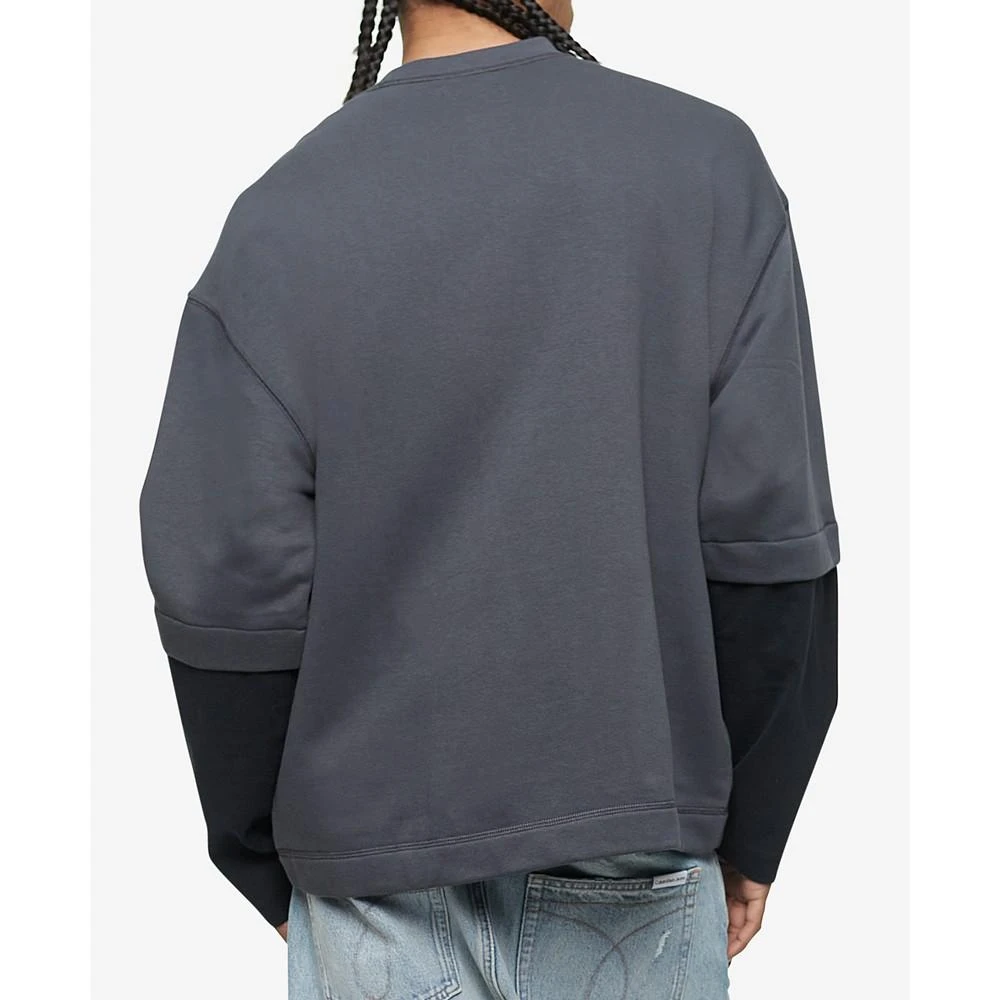 商品Calvin Klein|Men's Double Layer Logo Sweatshirt,价格¥449,第2张图片详细描述