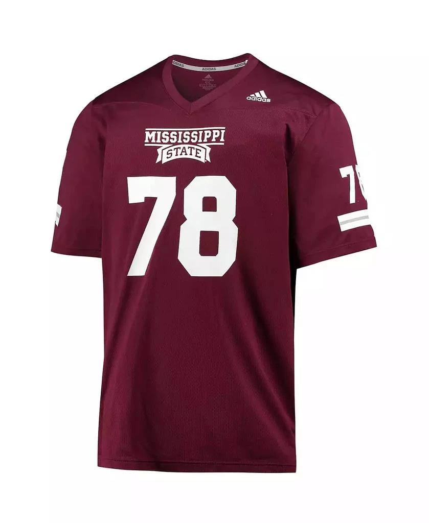 商品Adidas|Men's #78 Maroon Mississippi State Bulldogs Team Premier Football Jersey,价格¥1003,第3张图片详细描述