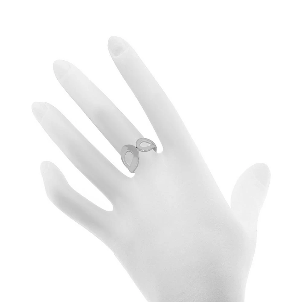 商品Essentials|Double Open Loop Ring in Silver-Plate,价格¥181,第2张图片详细描述
