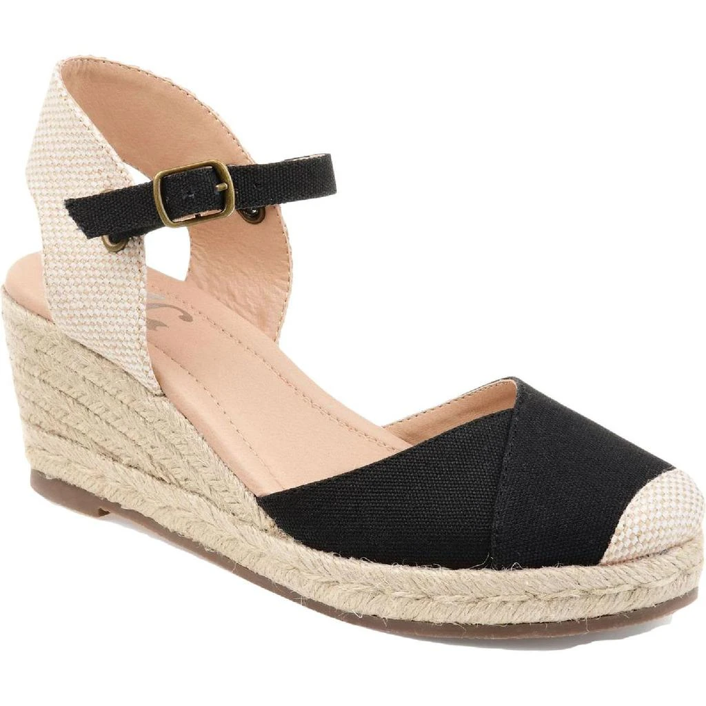 商品Journee Collection|Journee Collection Womens Ashlyn Padded Insole Canvas Espadrilles,价格¥245,第1张图片