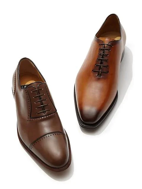 商品Sutor Mantellassi|Oliver Whole Cut Leather Oxfords,价格¥3730,第3张图片详细描述