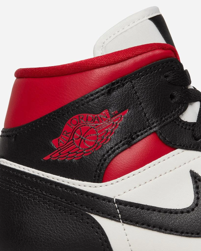 WMNS Air Jordan 1 Mid Sneakers Black / Gym Red 商品