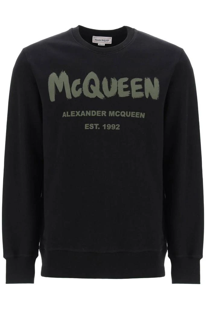 商品Alexander McQueen|Alexander mcqueen mcqueen graffiti sweatshirt,价格¥3488,第1张图片