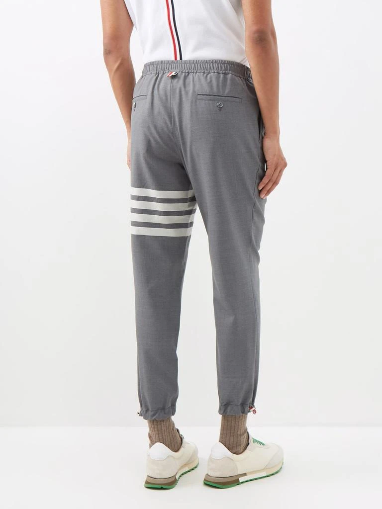 商品Thom Browne|Four-bar drawstring wool track pants,价格¥4570,第5张图片详细描述