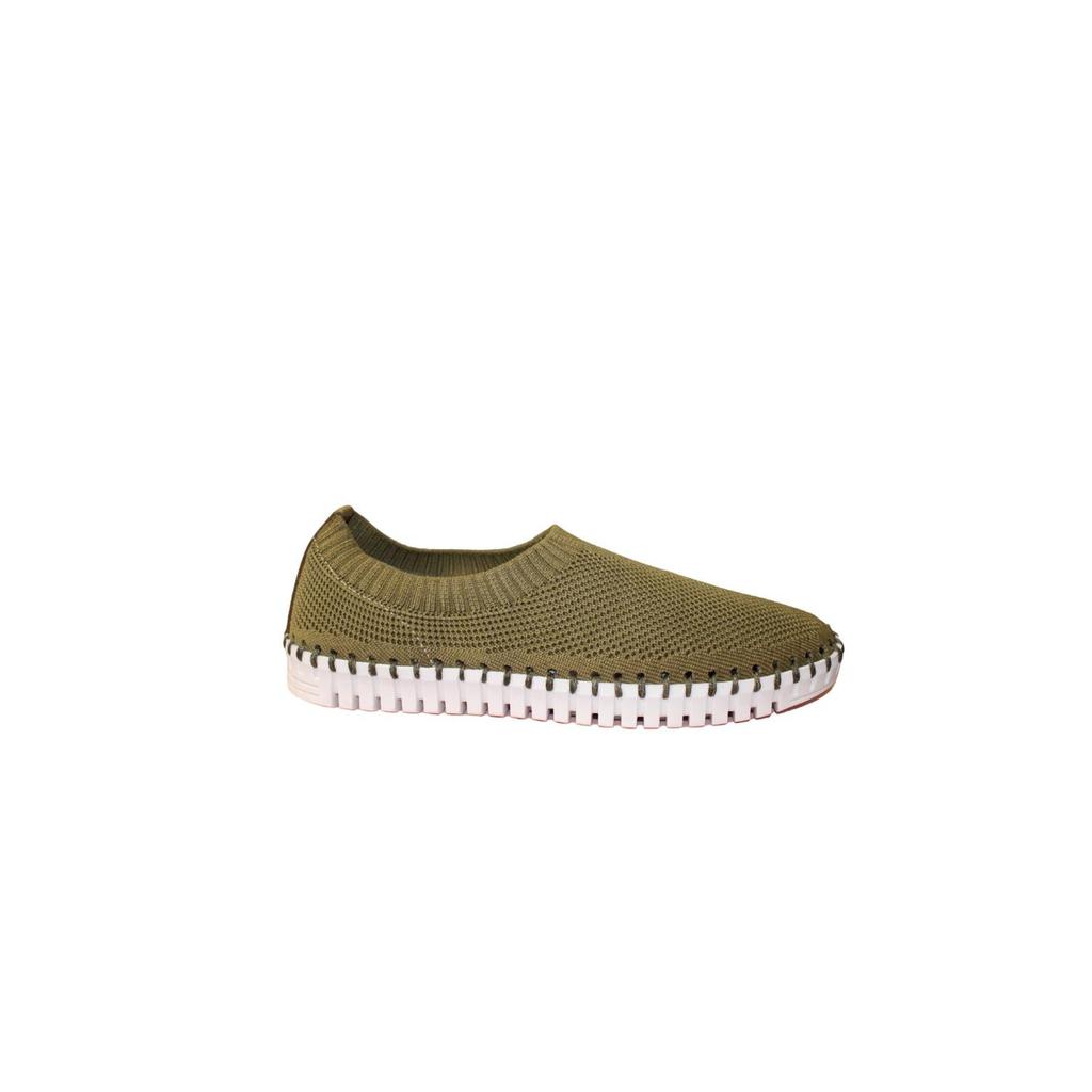 Sneakers elasticizzate Lucy da donna color oro image 2