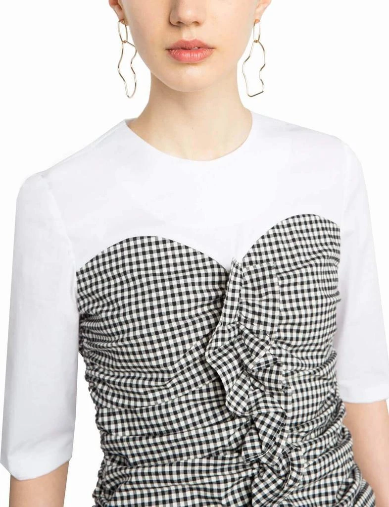 商品Pixie Market|Gingham Ruffled Bustier Top,价格¥266,第3张图片详细描述