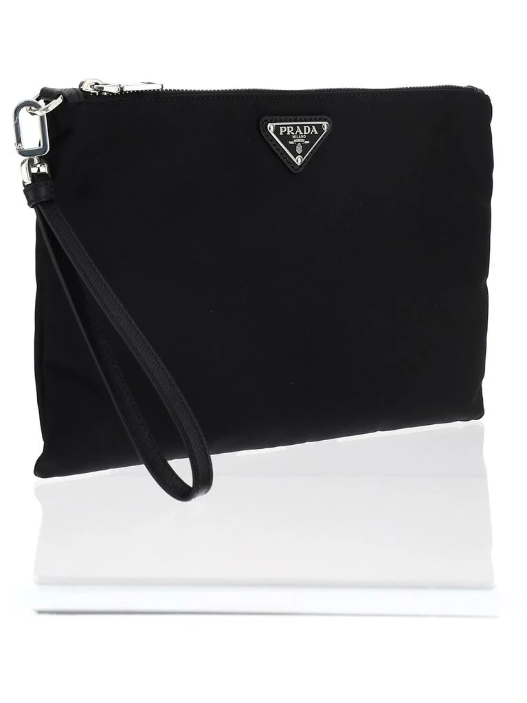 商品Prada|Prada Logo Plaque Pouch,价格¥5675,第3张图片详细描述