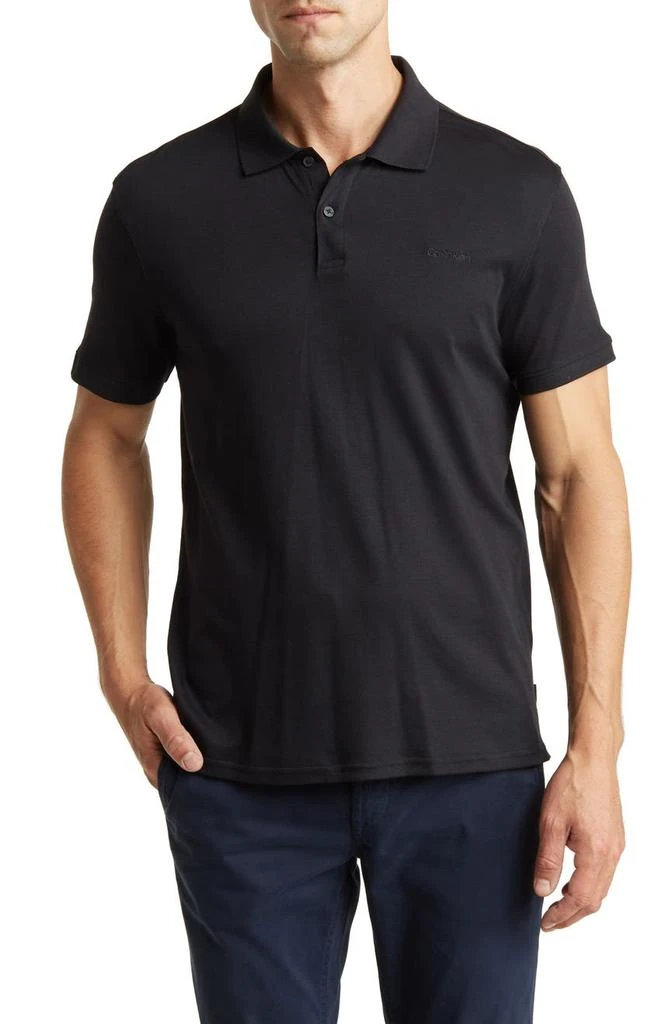 商品Calvin Klein|Liquid Touch Interlock Cotton Polo,价格¥226,第1张图片