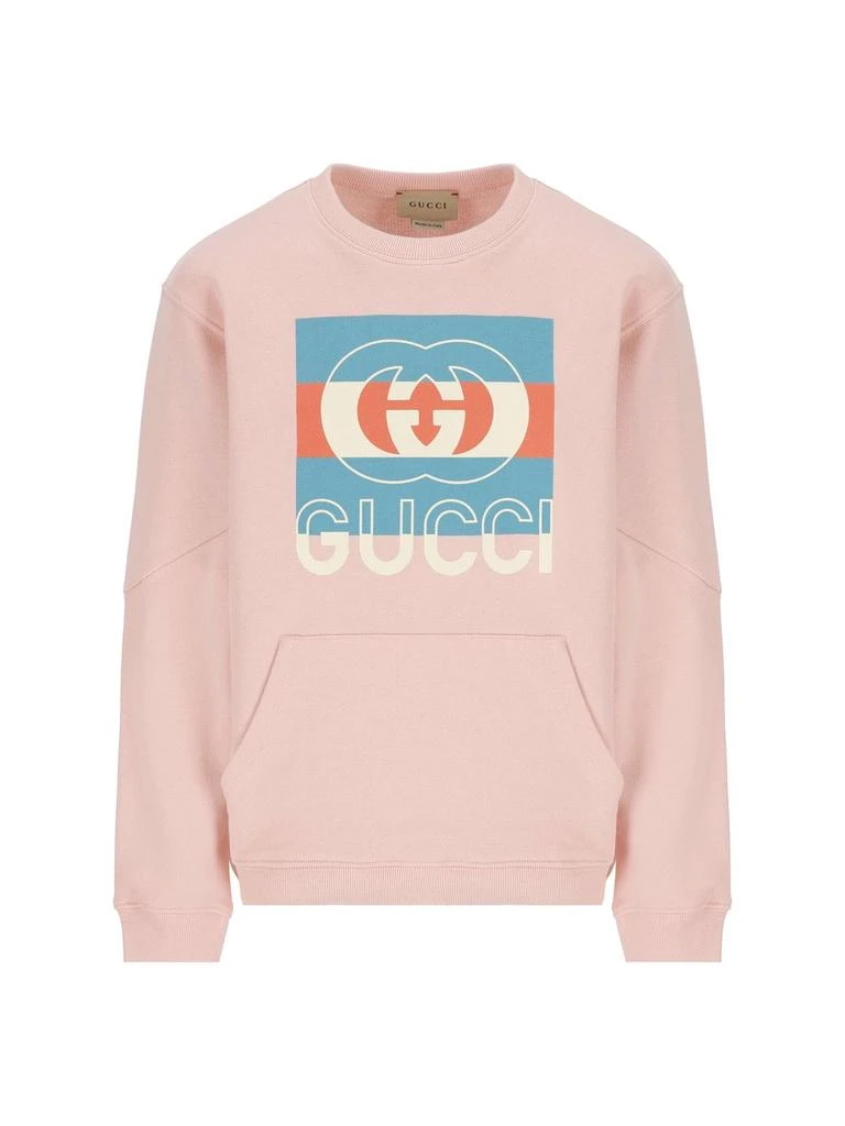 商品Gucci|Gucci Kids Logo Detailed Crewneck Sweatshirt,价格¥1829,第1张图片