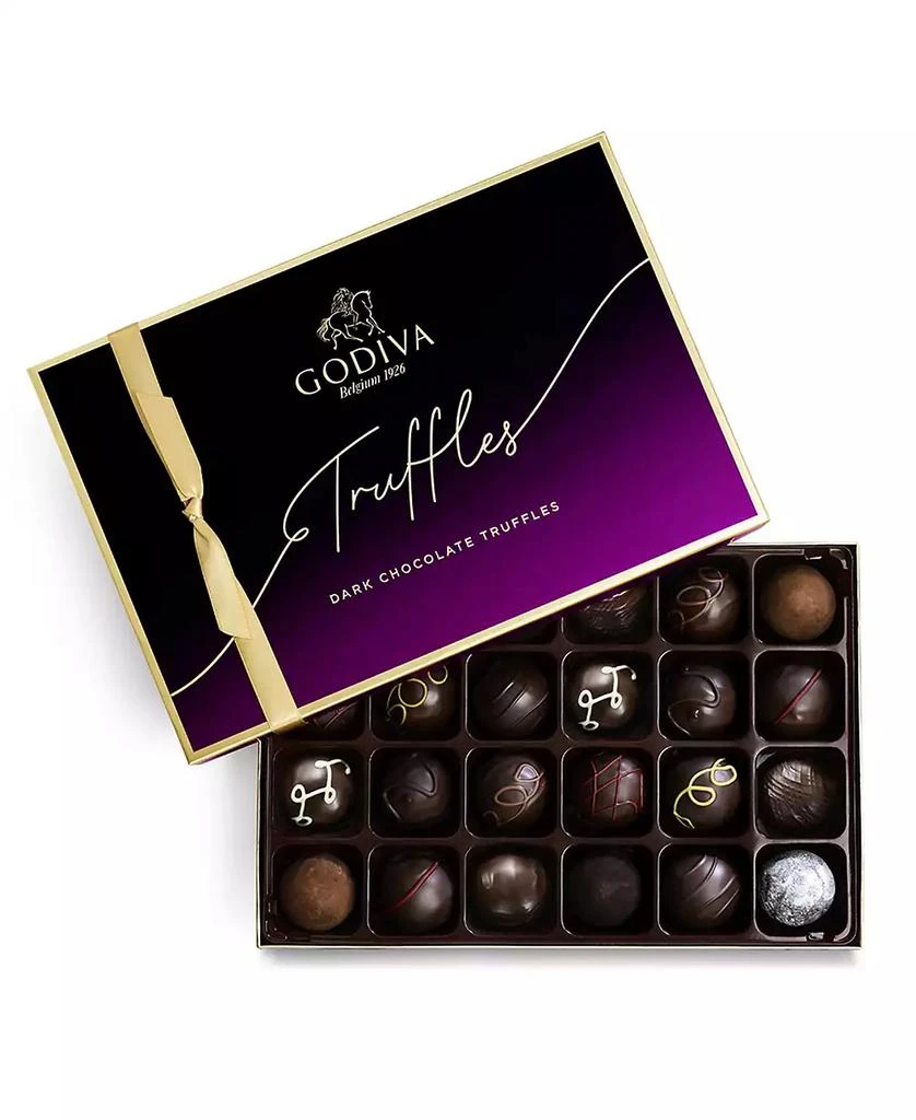 商品Godiva|Dark Truffles Gift Box, 24 Piece,价格¥510,第3张图片详细描述