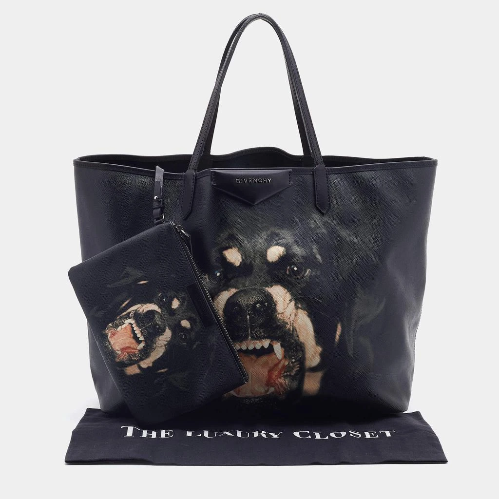 Givenchy Black Coated Canvas and Leather Rottweiler Large Antigona Tote 商品