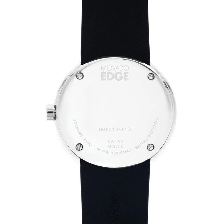 商品Movado|男士瑞界橡胶腕带手表 40mm 3680003,价格¥2748,第3张图片详细描述