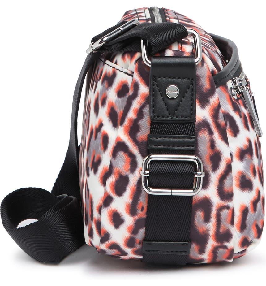 Sussex Leopard Print Nylon Crossbody Bag商品第4张图片规格展示