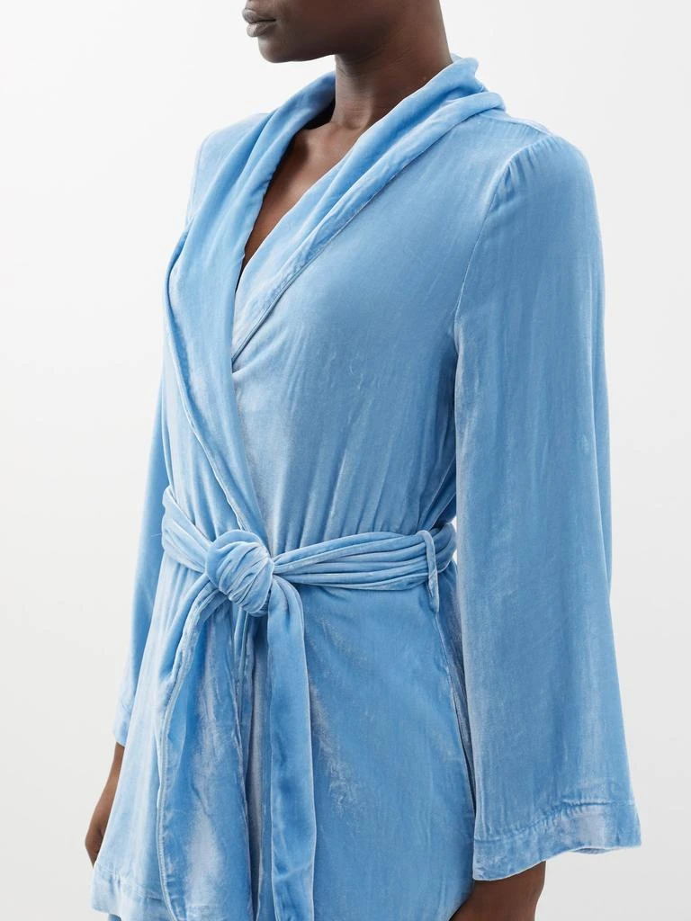 商品Sleeping with Jacques|Bon Vivant velvet robe,价格¥1331,第3张图片详细描述