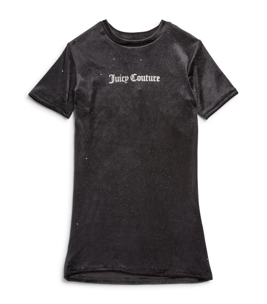 商品Juicy Couture|Velour Glitter T-Shirt Dress (3-16 Years),价格¥224,第1张图片