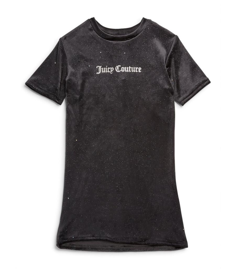 商品Juicy Couture|Velour Glitter T-Shirt Dress (3-16 Years),价格¥371-¥412,第1张图片