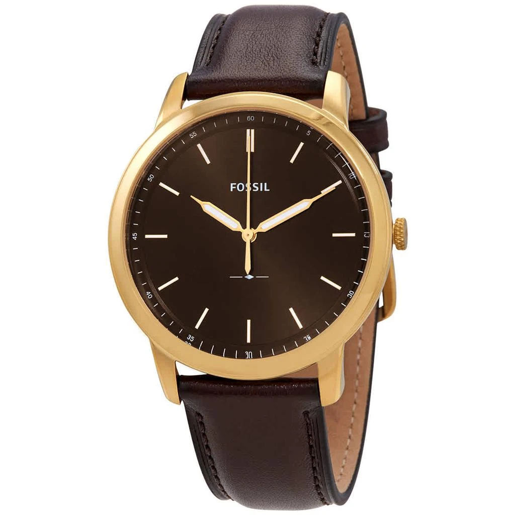 商品Fossil|Fossil The Minimalist Quartz Black Dial Mens Watch FS5756,价格¥558,第1张图片