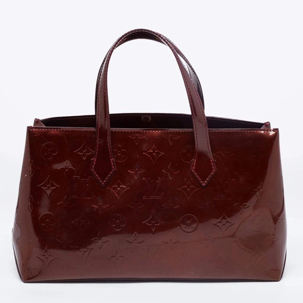 商品[二手商品] Louis Vuitton|Louis Vuitton Rouge Fauviste Monogram Vernis Leather Wilshire PM Bag,价格¥2856,第4张图片详细描述
