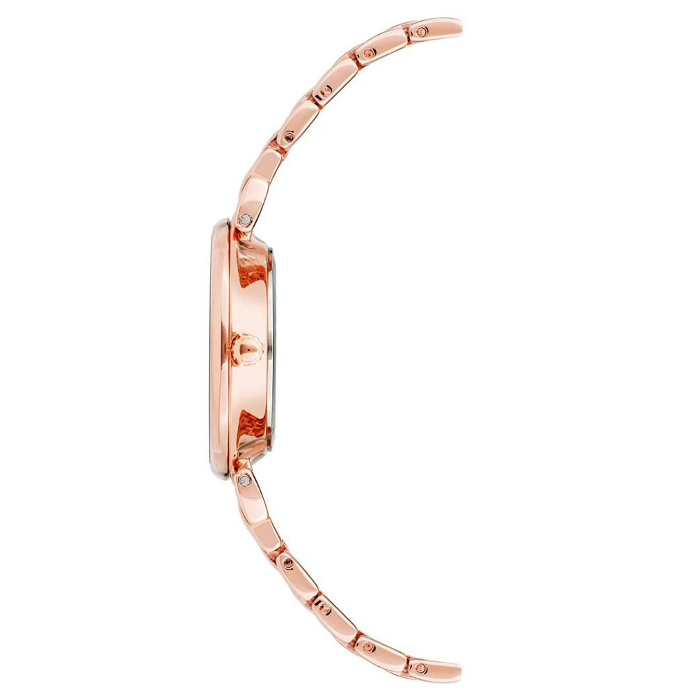 商品Anne Klein|Women's Premium Crystal Accented Rose Gold-tone Bracelet Watch,价格¥254,第2张图片详细描述