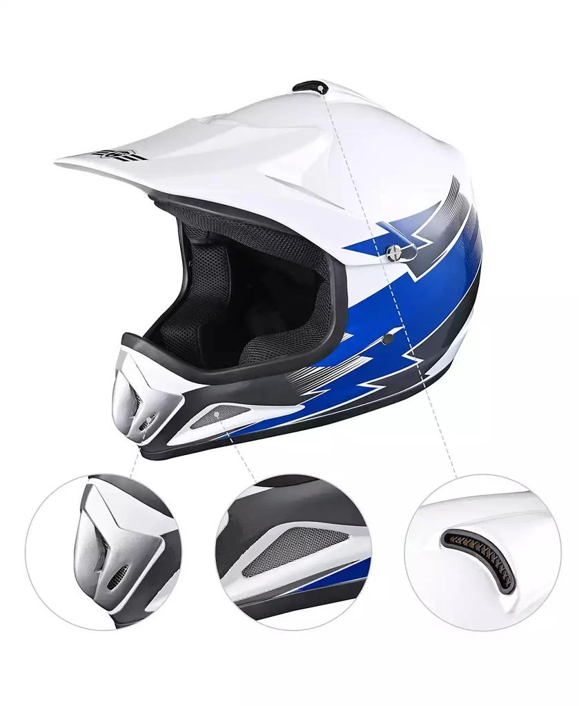 商品AHR|H-VEN12 Off Road Helmet DOT Dirt Bike Motocross MX ATV for Youth Unisex Kid,价格¥233,第5��张图片详细描述