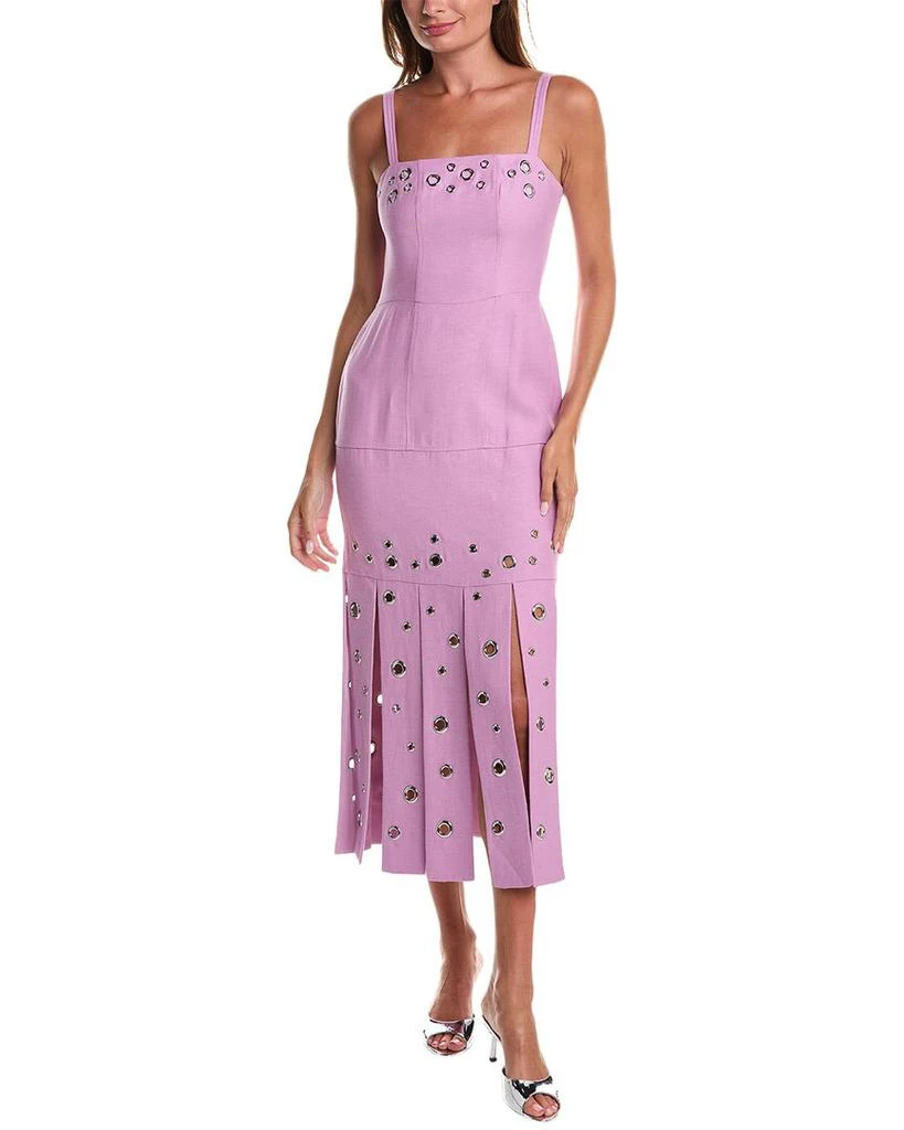 商品Alexis|Stasia Linen-Blend Sheath Dress,价格¥2369,第1张图片