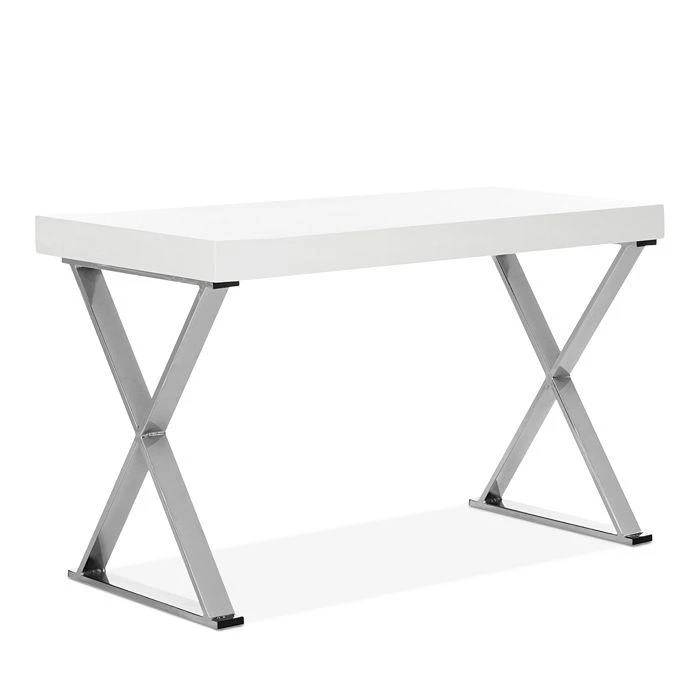 商品Safavieh|Paley 47'' One Drawer Lacquer & Chrome Desk,价格¥3224,第1张图片