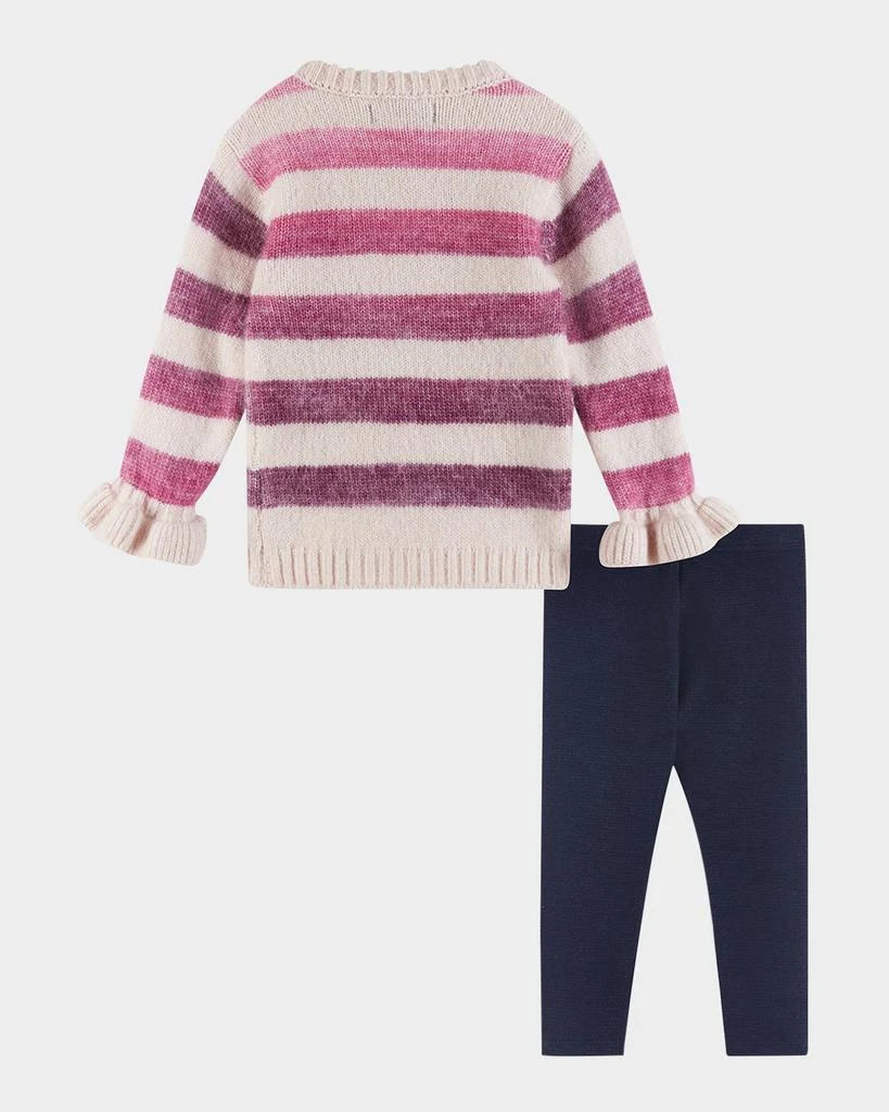 商品Andy & Evan|Girl's Ombre Striped Sweater & Legging Set, Size 6M-24M,价格¥433,第3张图片详细描述