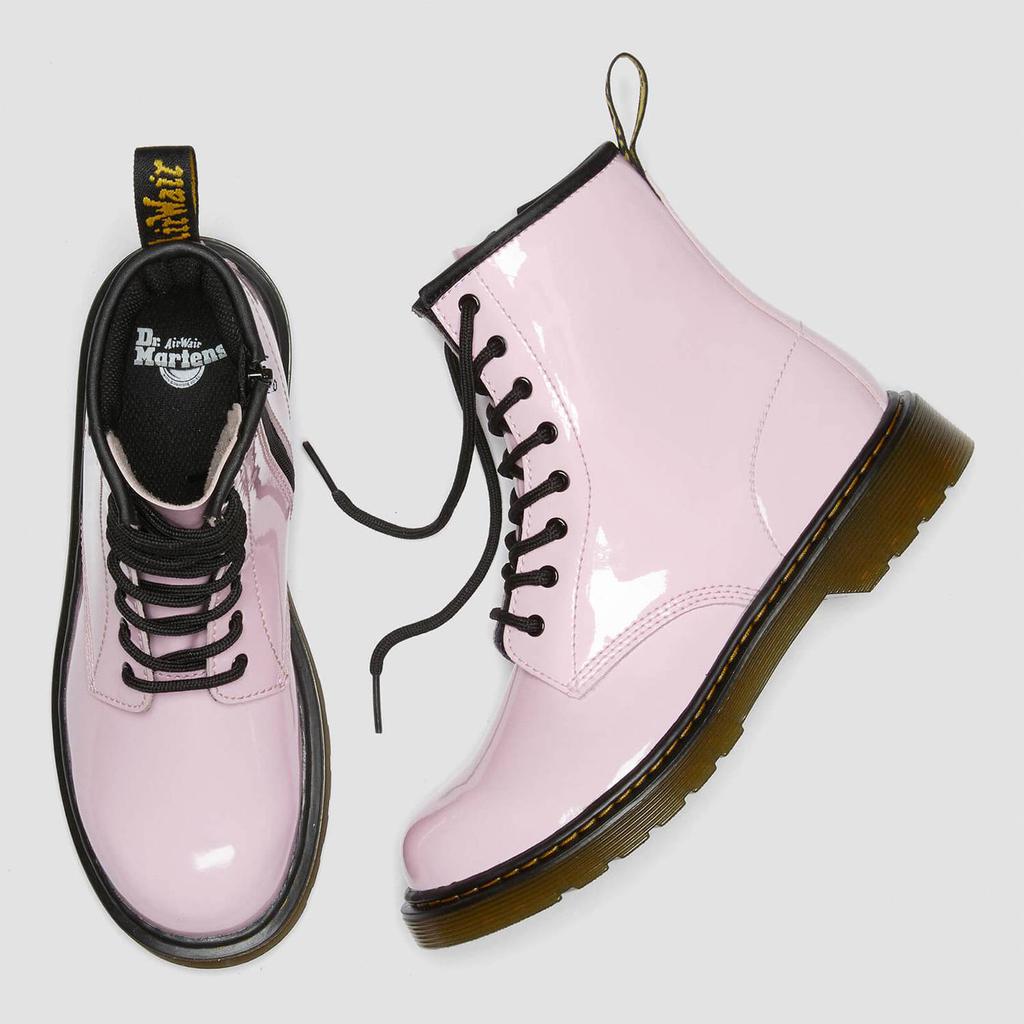 Dr. Martens Youth 1460 Patent Lamper Boots - Pale Pink商品第5张图片规格展示