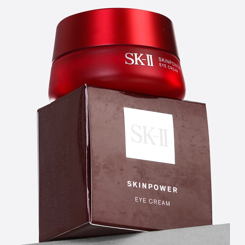 SK-II 面部护肤套装 大红瓶精华面霜80g+微肌因修护焕采眼霜15g 补水滋润 商品
