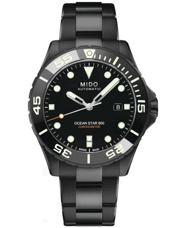 商品MIDO|Mido Ocean Star 600 Chronometer Black Dial Black Steel  Men's Watch M026.608.33.051.00,价格¥10552,第1张图片