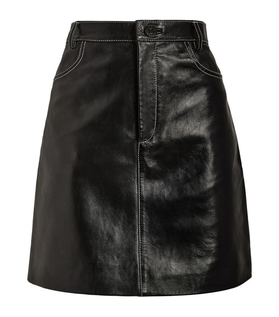 Leather Mini Skirt商品第1张图片规格展示