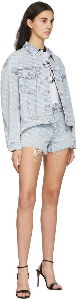 商品Alexander Wang|Blue Bite Logo Shorts,价格¥1978,第4张图片详细描述