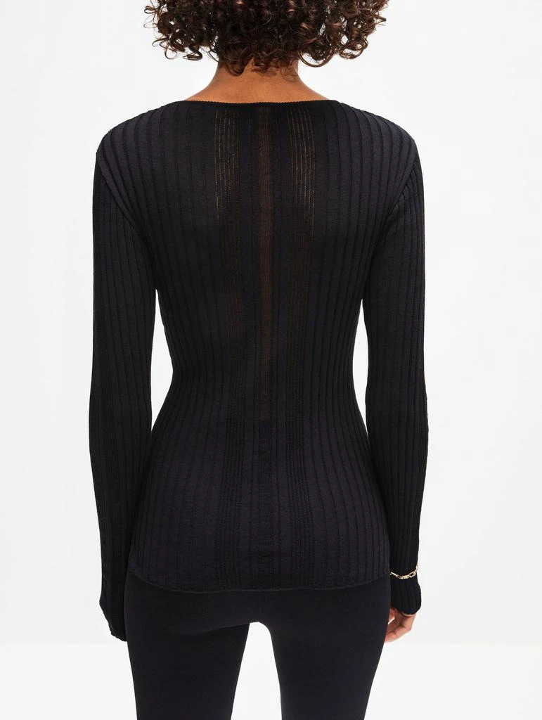 Irregular Rib Knit Top 商品