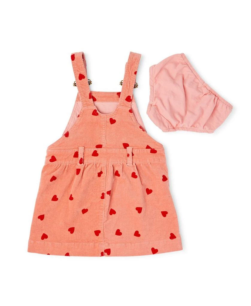 Girls' Heart Print Corduroy Overall Dress - Baby, Little Kid, Big Kid 商品