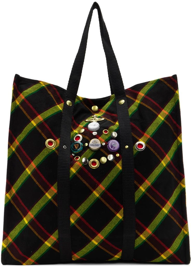 商品Vivienne Westwood|Multicolor Carpenter Appliqué Tote,价格¥2728,第1张图片